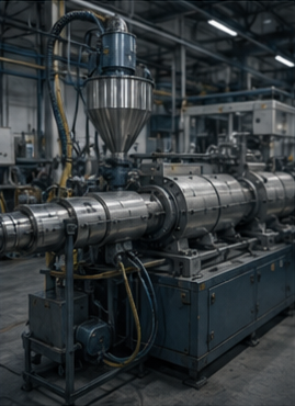 Plastic extruder equipment