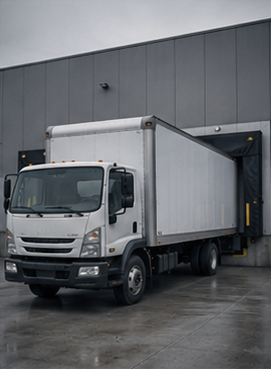 Resin delivery truck